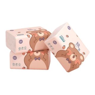 1 Gói giấy rút để bàn Gấu nâu XPX280 Manhua nhỏ gọn, tiện lợi