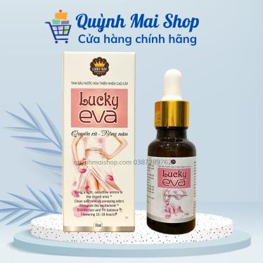 Tinh dầu nước hoa vùng kín thiên nhiên Lucky Eva quyến rũ, nồng nàn, ngăn ngừa vi khuẩn gây nấm ngứa (lọ 15ml)