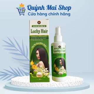 Xịt tinh dầu Bưởi dưỡng tóc Lucky Hair - Hộp 100ml dưỡng tóc, chống rụng tóc, kích thích mọc tóc nhanh, phục hồi tóc hư tổn