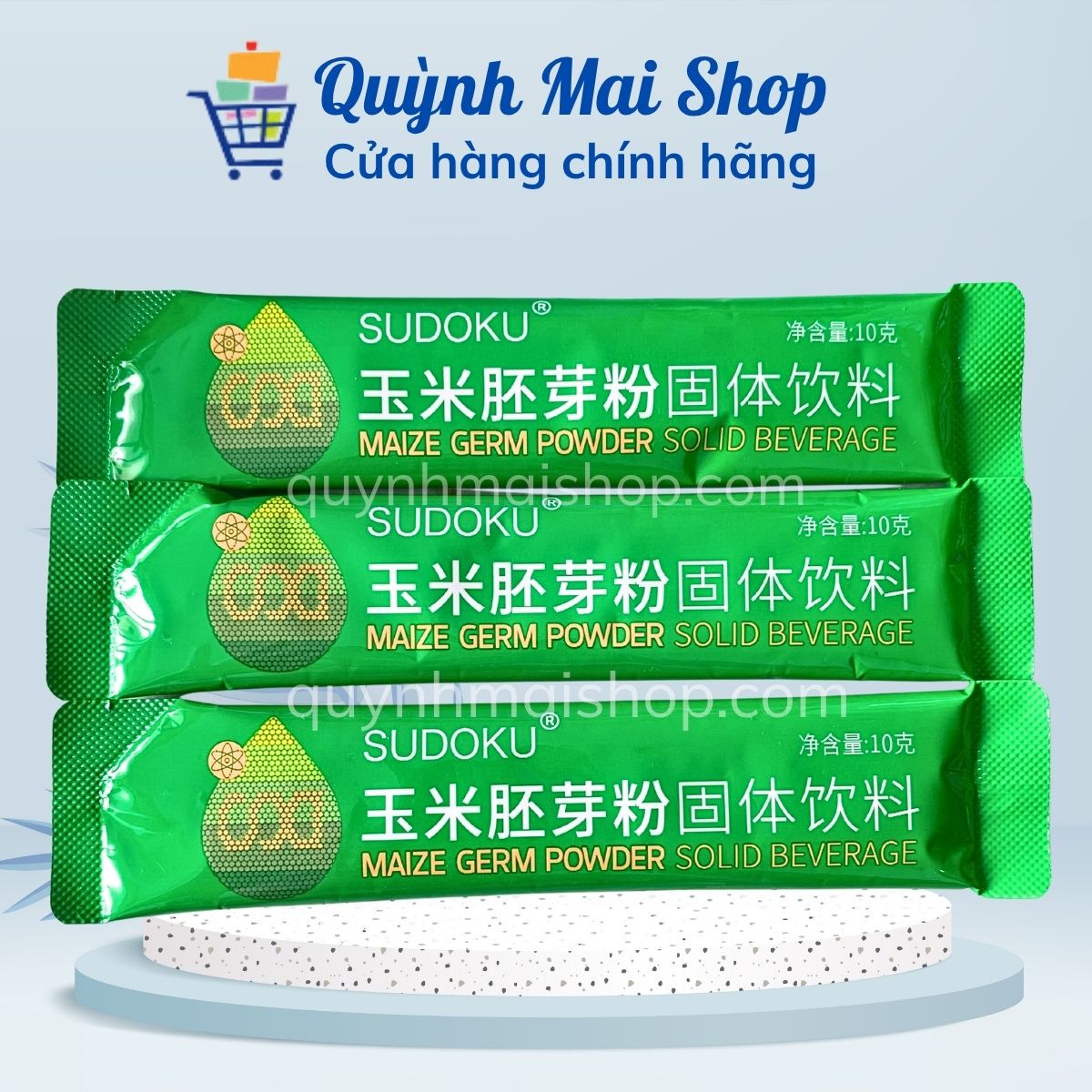 Bột mầm ngô Enzyme SOD SUDOKU Maize Germ powder Future Biotech giúp bảo vệ sức khỏe toàn diện - Hộp 30 gói x 10g