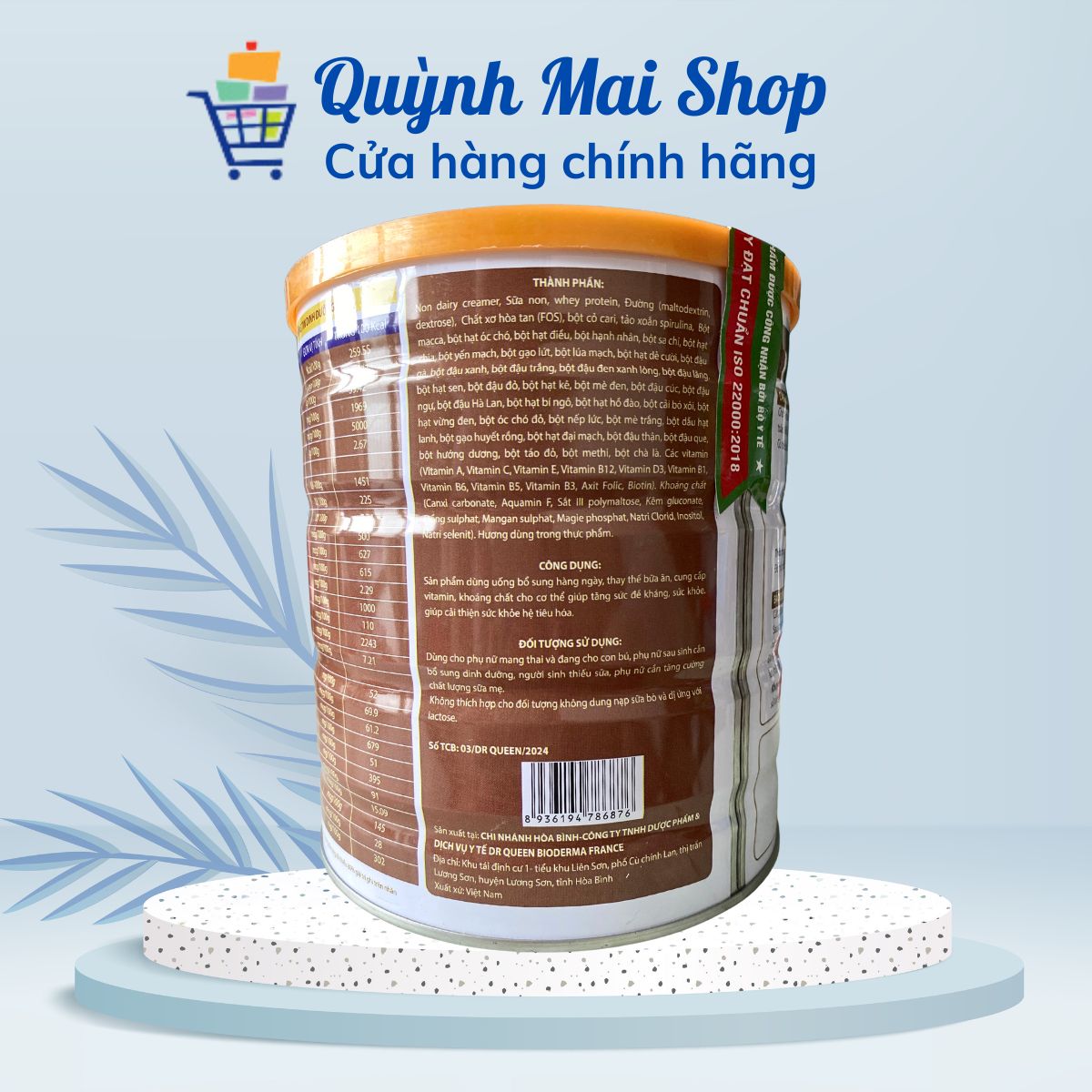 Sữa hạt lợi sữa Matin Mom hương ngũ cốc giúp tăng cường hấp thu chất dinh dưỡng, tăng sức đề kháng, lợi sữa - Hộp 650g