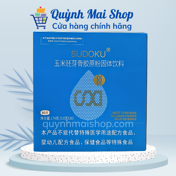 Bột Enzyme SOD Collagen SUDOKU Future Biotech giúp Xương Khớp chắc khỏe, giảm đau, ngừa thoái hóa - Hộp 30 gói x 5,8g