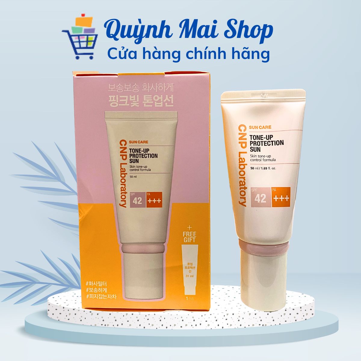 Kem chống nắng CNP Laboratory Tone Up Protection Sun kiềm dầu, nâng tông SPF42/PA+++